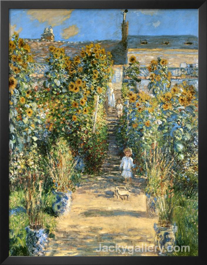 Garden at Vetheuil by Claude Monet paintings reproduction